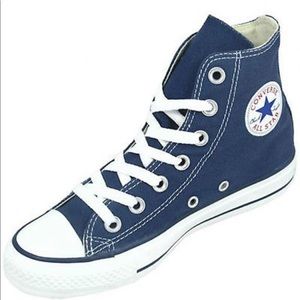 Navy High Top Converse Sz 6 ladies NEW